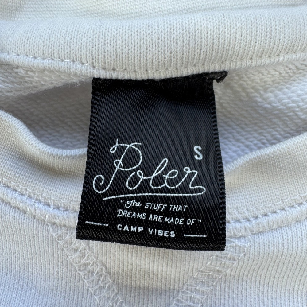 POLER Venn Diagram Logo Pullover Crewneck Sweatshirt Adult Small White *Read - Picture 2 of 14